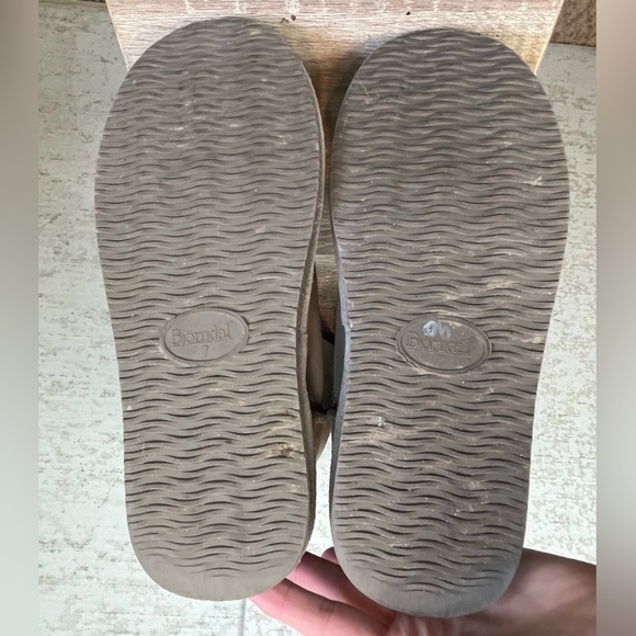 Bjorndal Suede Leather Wool Tall Sock Boots Size 7 Gray - Picture 8 of 16